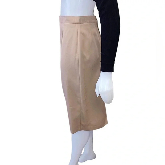 Town & Country A Line Tan Skirt Size 10 - Picture 3 of 8